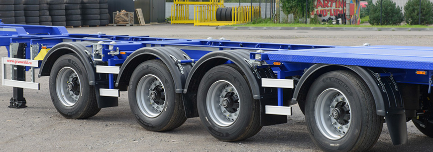 Машины контейнеровозы – сцепки тягача с полуприцепом